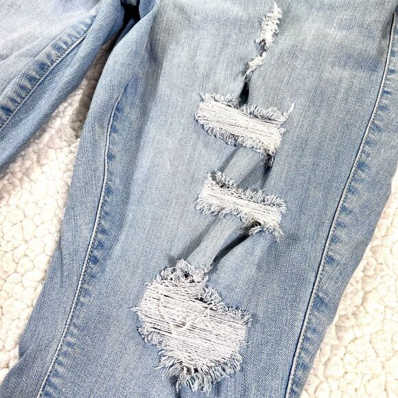 Torrid Jeans Women’s Size 18 (Actual 37x22) Crop Bombshell Skinny Distressed - Picture 6 of 15